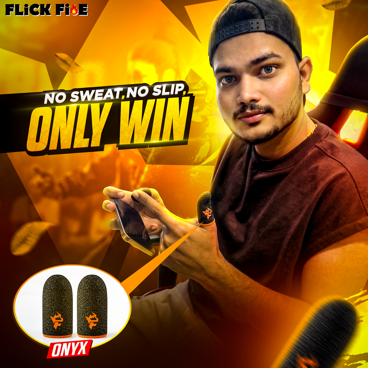Flick Fire ONYX — Esports Finger Sleeve